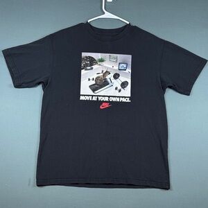 Nike Black T-Shirt with Graphic Design